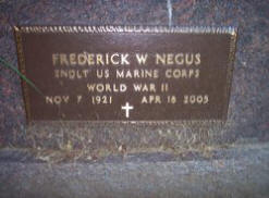  Frederick W Negus, Sr