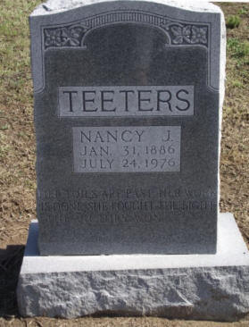 Nancy Jane Nannie <i>Murphy</i> Teeters